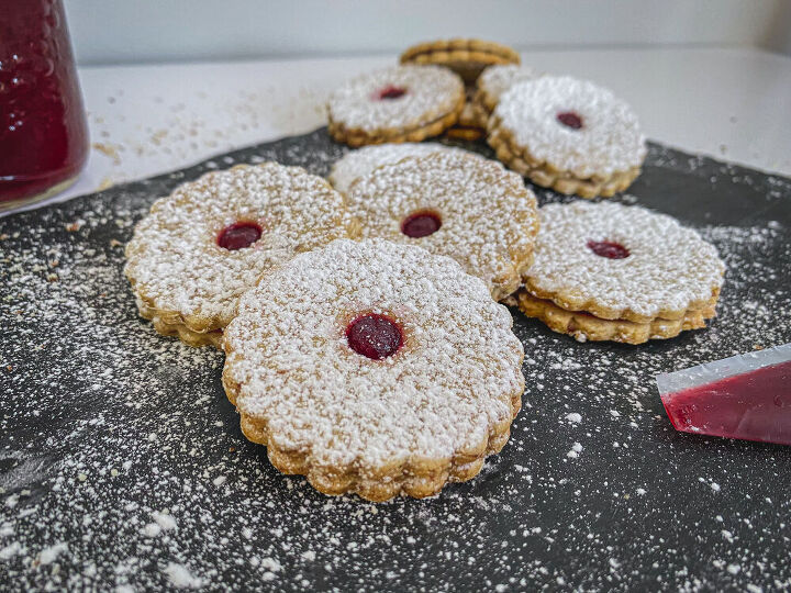 linzer cookies all from scratch
