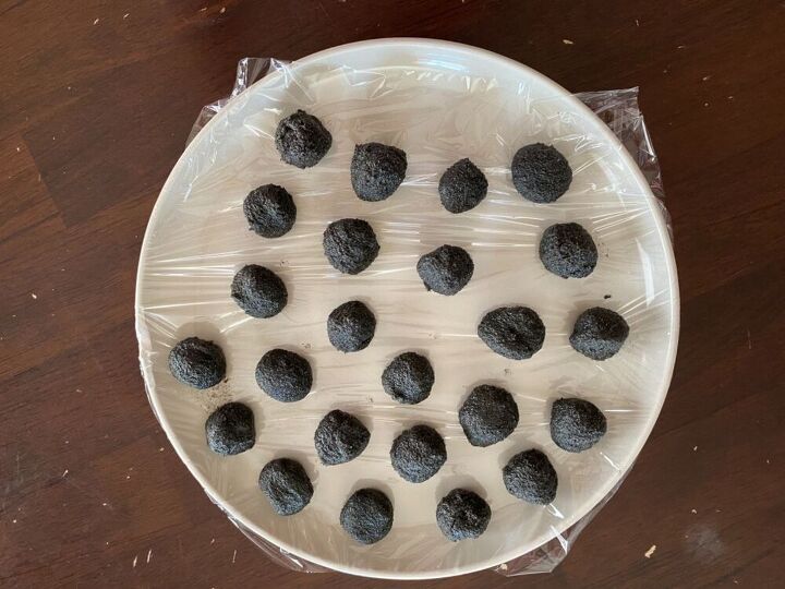 no dough black sesame sticky rice balls tang yuan