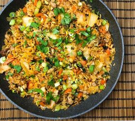 kimchi and chicken fried rice