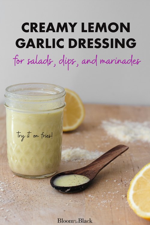 creamy lemon garlic dressing try it on fries