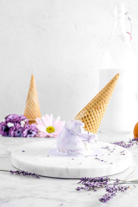 homemade lavender ice cream