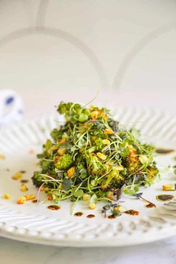 roasted broccoli salad vegan gluten free