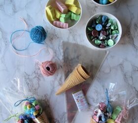 diy easter treats in edible candy cones