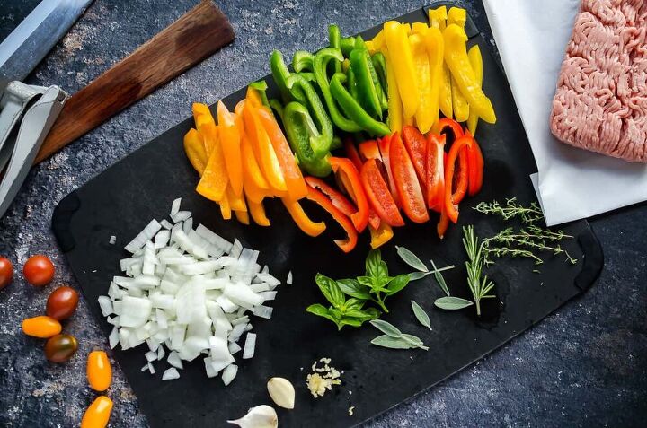 deconstructed stuffed peppers