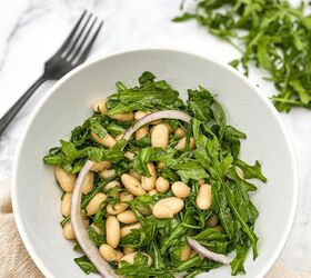 white bean and arugula salad