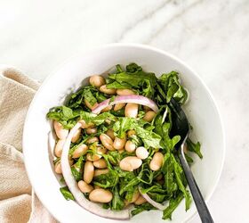 white bean and arugula salad