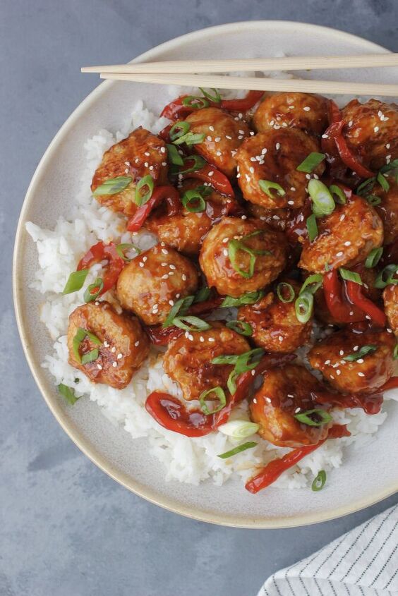 orange chicken meatballs