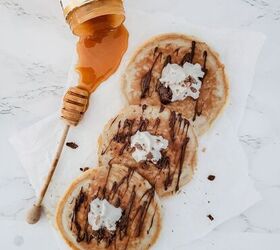 Chocolate Toffee Bits Fluffy Pancakes