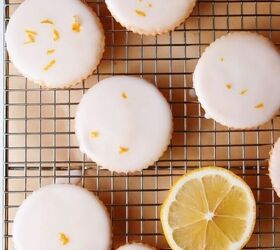 Lemon Shortbread Cookies With Lemon Glaze