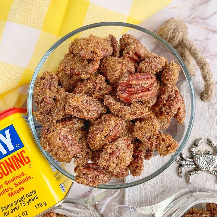 old bay candied pecans