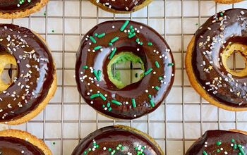 Baked Donuts With Guinness Ganache