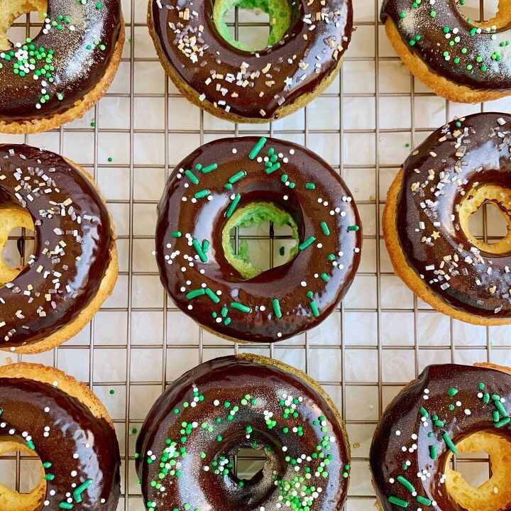 10 best st patricks day sweets, Baked Donuts With Guinness Ganache