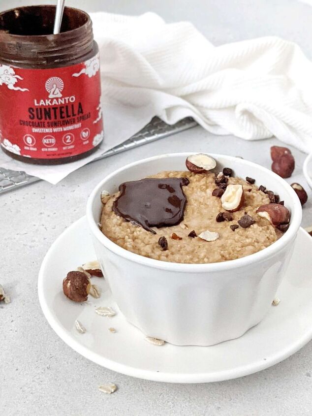 nutella baked oats low calorie high protein