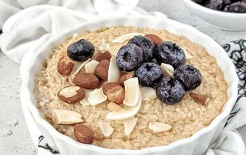 Quick 10 Minute Air Fryer Baked Oatmeal With Protein