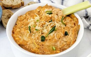 The Best Baked Buffalo Chicken Artichoke Dip