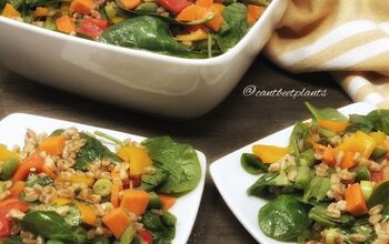 Spinach and Farro Salad With Citrus Ginger Dressing