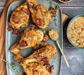 creamy mustard chicken with bacon sauce