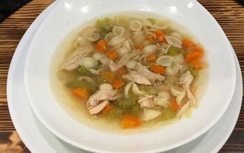 Chicken Soup With Shells and Vegetables