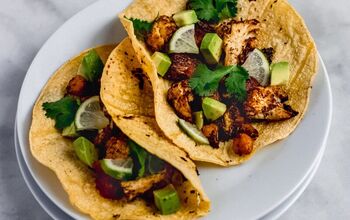 Roasted Cauliflower and Chickpea Tacos (Vegan)