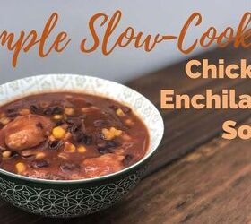 simple slow cooker chicken enchilada soup