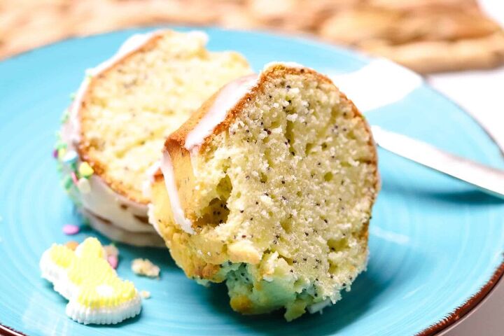easter lemon poppy seed bundt cake