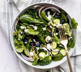 Antioxidant Rich Spinach and Blueberry Salad