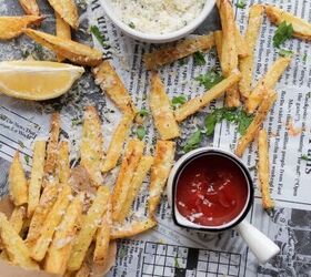 10 foods the football players are eating, Oven Baked Lemon Oregano Parmesan French Fries
