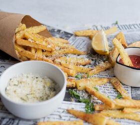 Up your French-fry game with this lemon, oregano, and parmesan bake