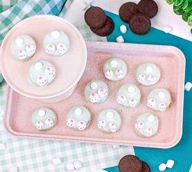 easter bunny butt chocolate covered oreos