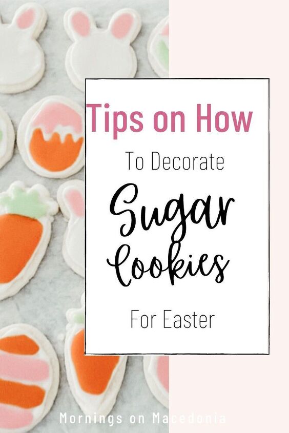 the easiest way to ice easter sugar cookies, Pin for later