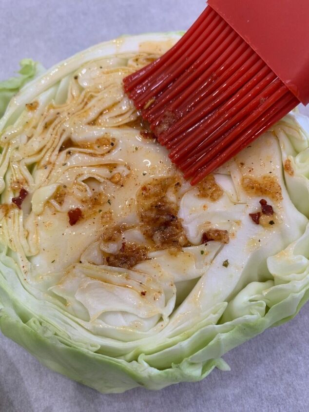 spicy crispy roasted cabbage steaks