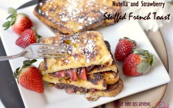 Nutella and Strawberry Stuffed French Toast Recipe ⋆ by Pink