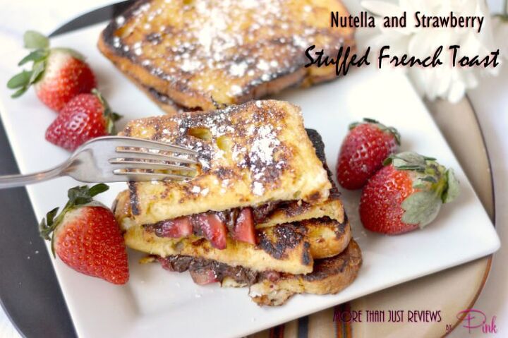 nutella and strawberry stuffed french toast recipe by pink