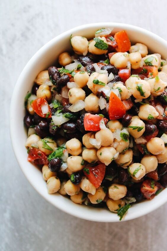 chickpea and black bean salad balela salad