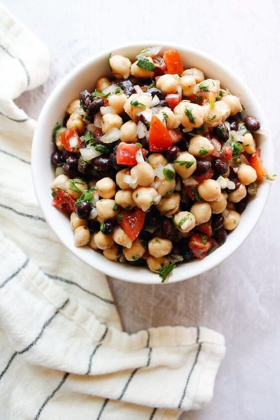 chickpea and black bean salad balela salad