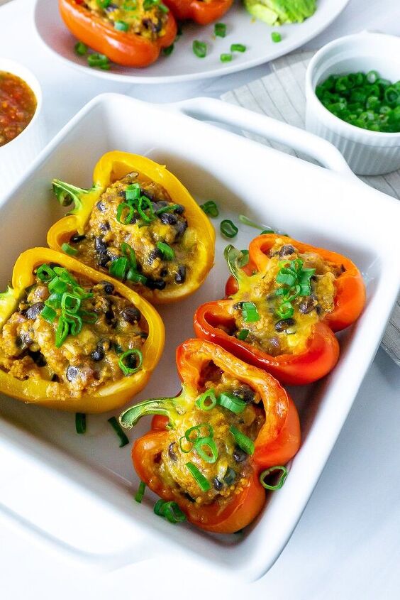 easy vegetarian stuffed bell peppers