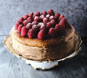 Malt Chocolate Japanese Style Cheesecake (low Sugar and Fat)