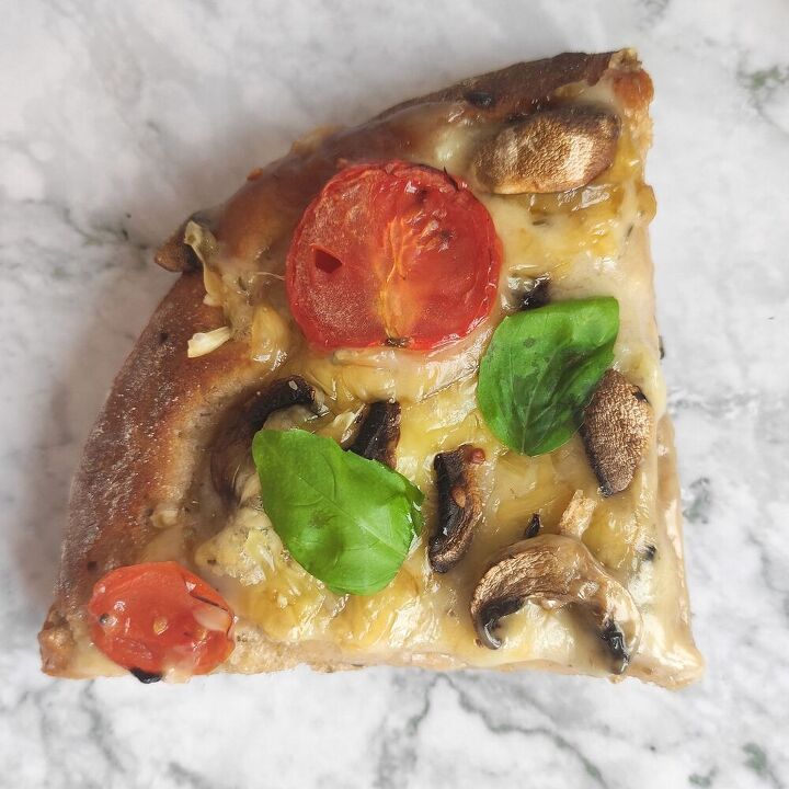 vegan fluffy pizza