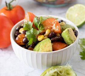 mexican avocado salad with homemade chili lime dressing