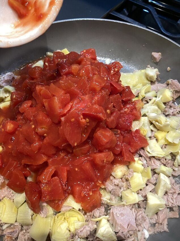 tuna and artichoke tomato sauce recipe
