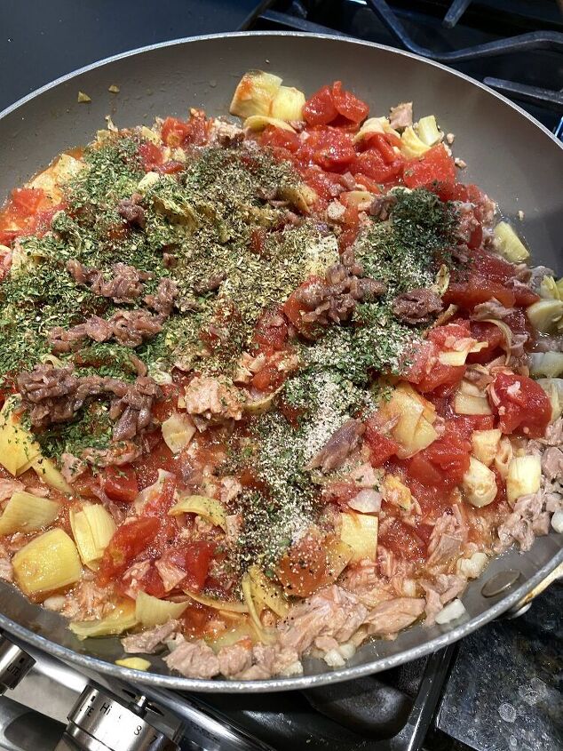 tuna and artichoke tomato sauce recipe