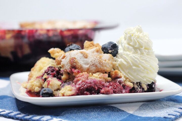 never inappropriate mixed berry cobbler
