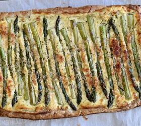 roasted asparagus cheese and fresh herb tart
