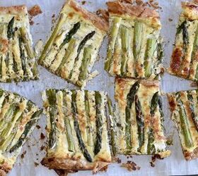 roasted asparagus cheese and fresh herb tart