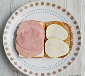 easy frugal recipe ham and cheese melt with pear pepper jelly