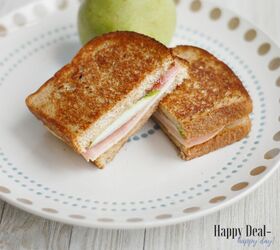 easy frugal recipe ham and cheese melt with pear pepper jelly