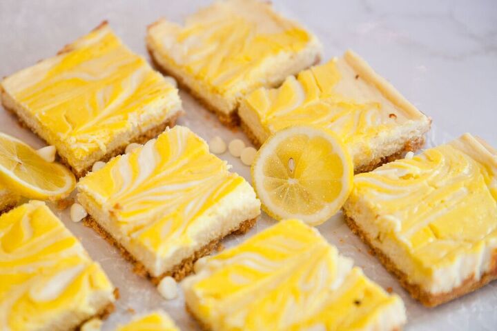 white chocolate lemon cheesecake bars