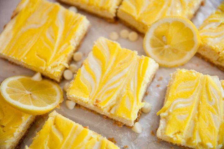 white chocolate lemon cheesecake bars