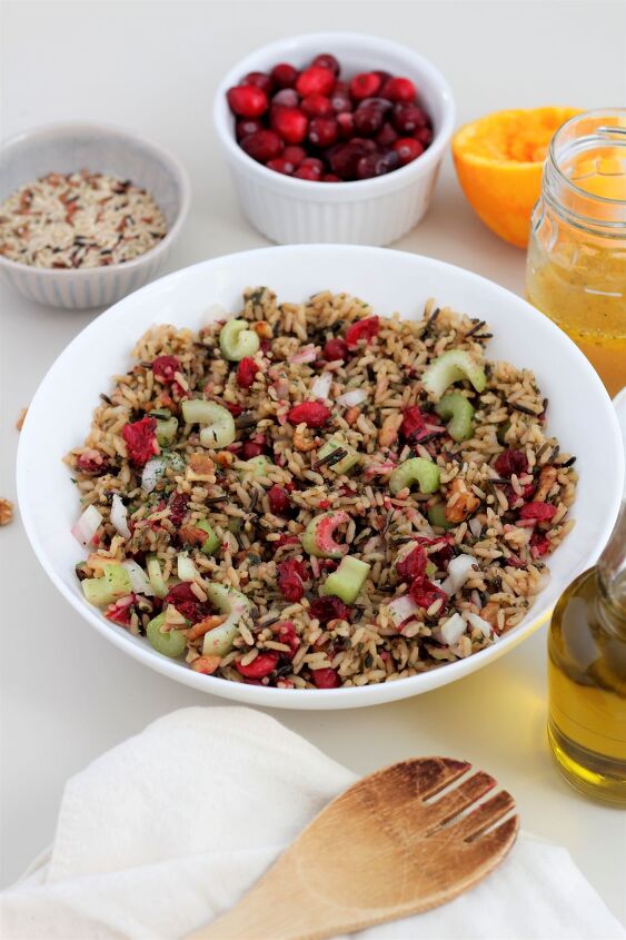 s 13 of our favorite ways to serve rice, Cranberry Apple Wild Rice Salad