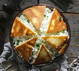 s 13 of our favorite ways to serve rice, Kurdish Rice Tahdig With Naan Bread